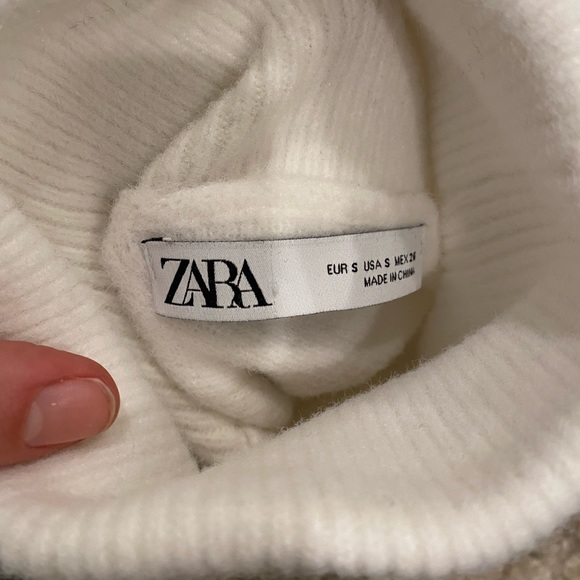 ZARA crop turtleneck sweater - white - Picture 10 of 11